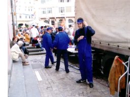 Abschlusskundgebung vom Ostermarsch in Frankford 